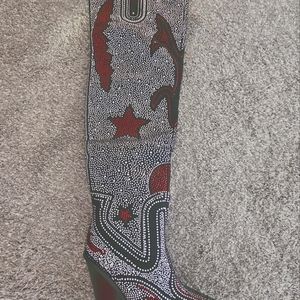 Western style over the knee boots